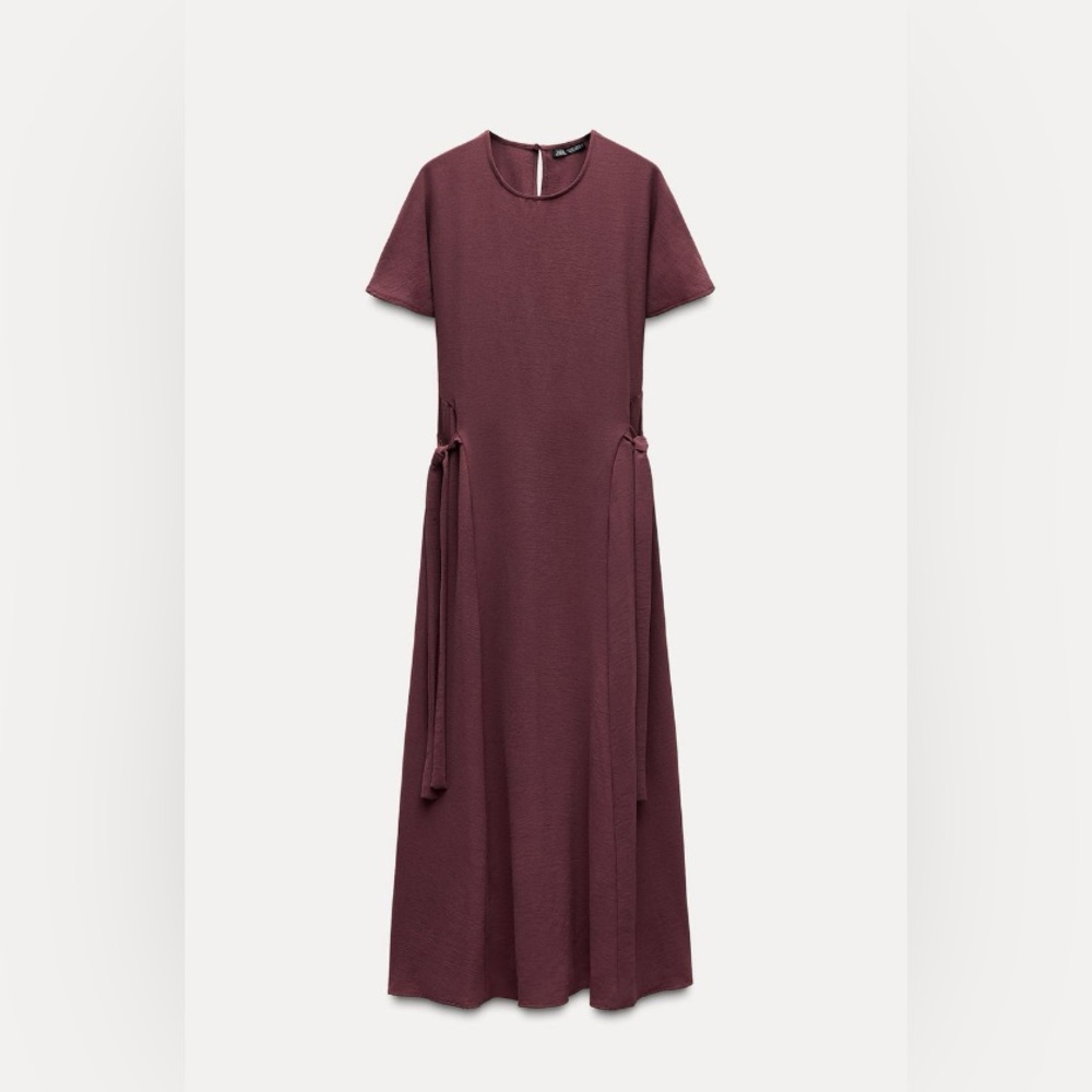 Small Zara Mauve Midi Dress